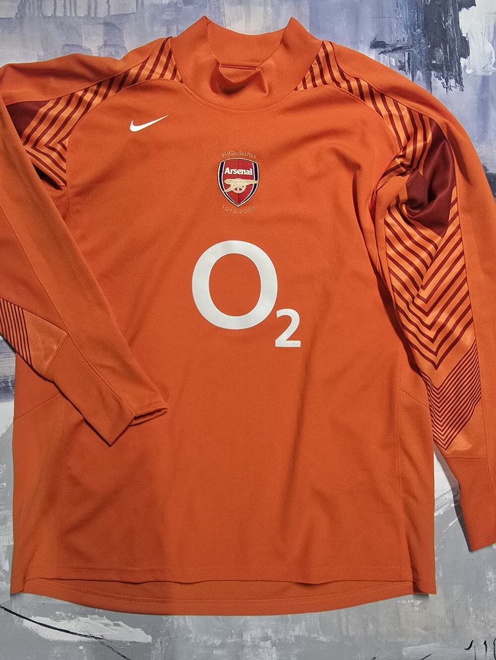 Arsenal Nike Gunners Goalkeeper Long Sleeve Jersey XXL 05-06 Highbury O2  FIFA